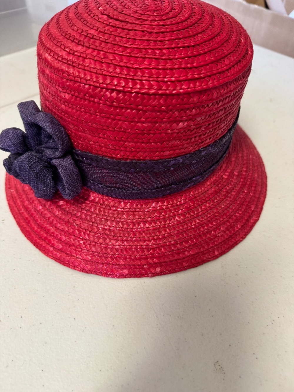 ed Hat Ladies Red and Purple Hat - NWOT